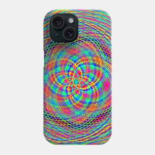 Kaleidoscopic Rainbow Spiral Mandala Phone Case