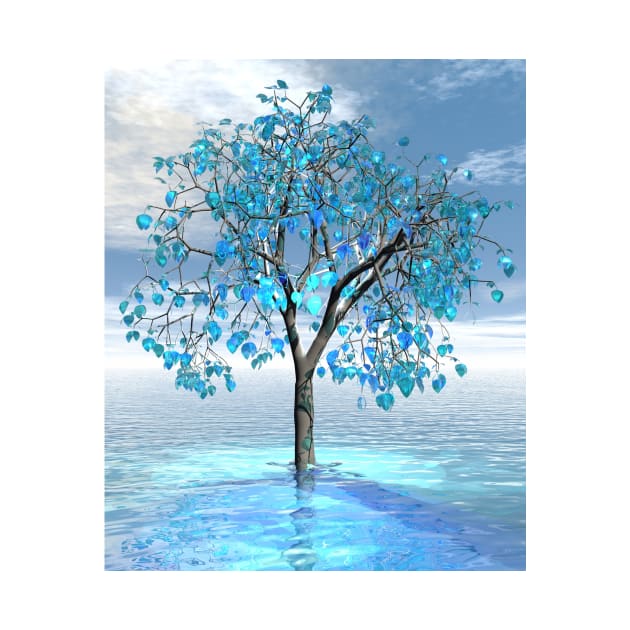 Crystal Blue Tree by icarusismartdesigns