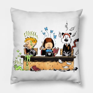 Wizard Science Calvin and Hobbes Pillow