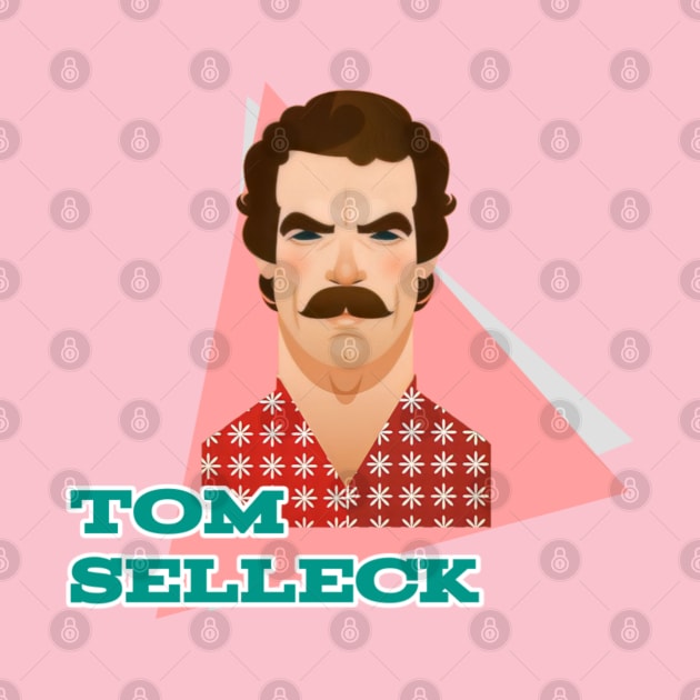 Tom selleck t-shirt by Takurs