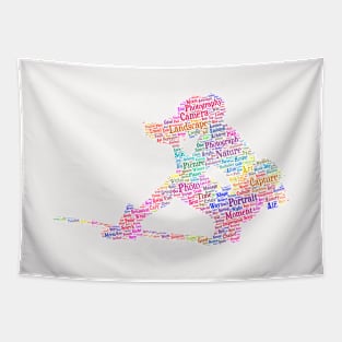 Photographer Photography Silhouette Shape Text Word Cloud Tapestry