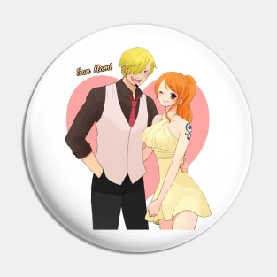 Nami x Sanji One Piece Pin