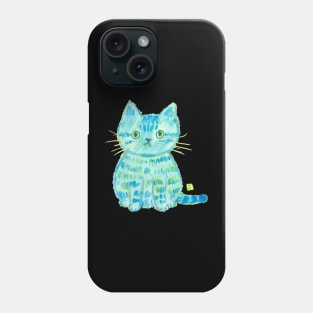 Blue kitty Phone Case