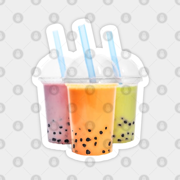 Boba tea Magnet by thehollowpoint