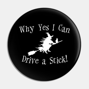 Halloween - Why Yes I Can Drive A Stick Pin
