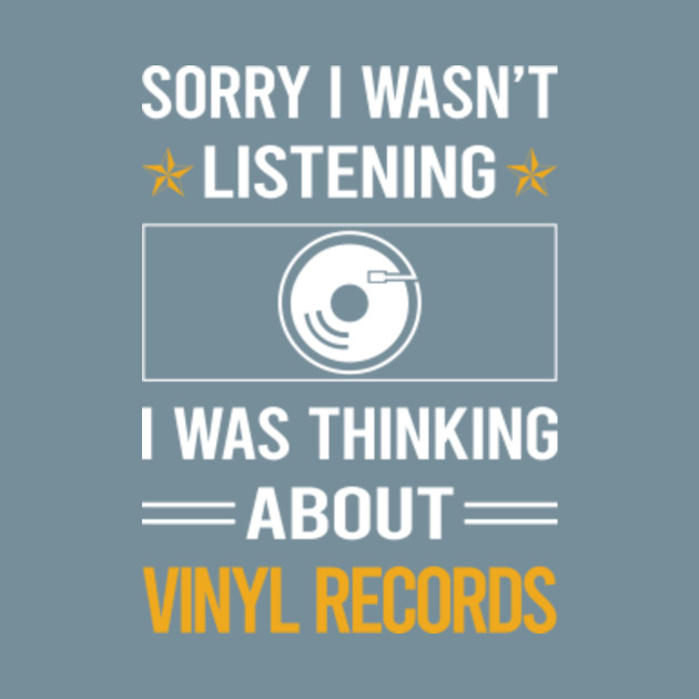 Discover Funny Listening Vinyl Record Records - Vinyl Record - T-Shirt