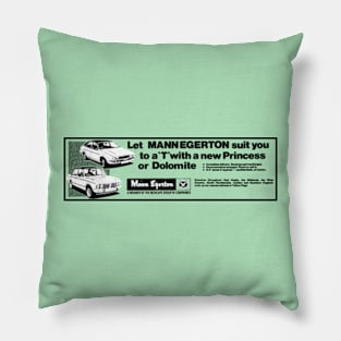 TRIUMPH DOLOMITE / AUSTIN PRINCESS - dealer ad Pillow