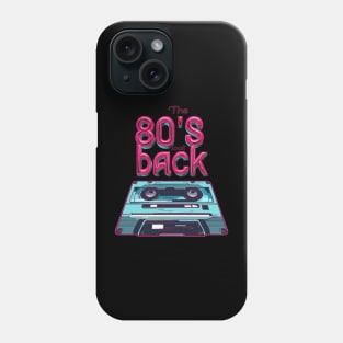 80's back cassette perspective Phone Case