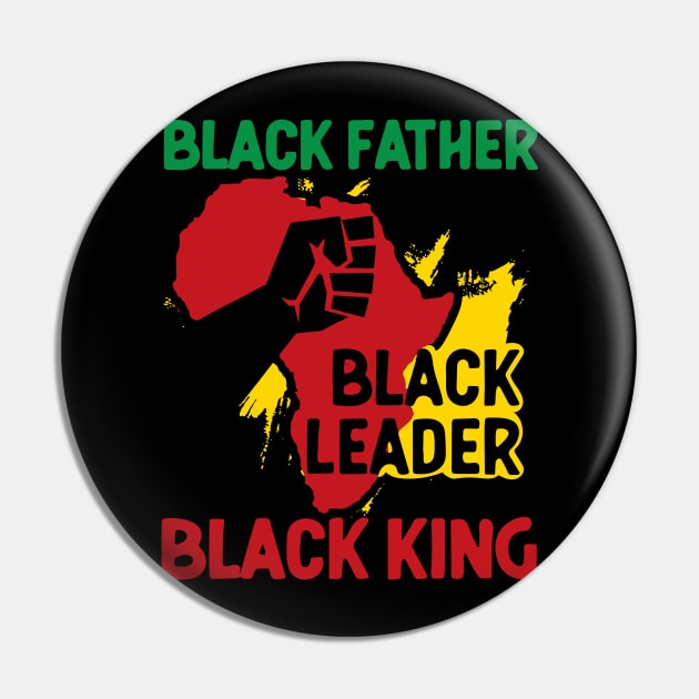 Black Father, Black Leader, Black King, Africa Pin by UrbanLifeApparel