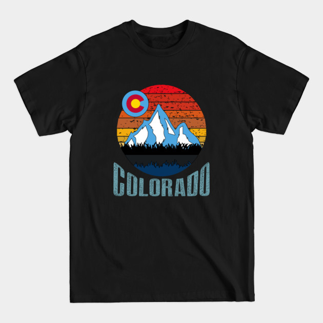 Retro Vintage Colorado Mountains - Vintage Colorado Mountains - T-Shirt