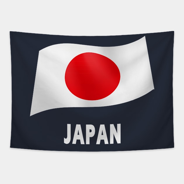 Japan Flag Tapestry by fistfulofwisdom