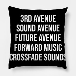 Sound Avenue Labels Pillow