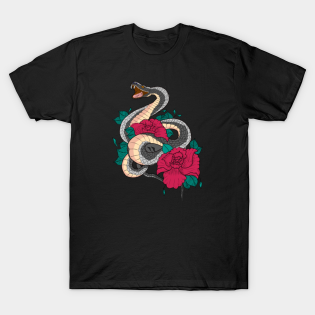 Discover Snake and rose, cobra and flower - Snake And Rose - T-Shirt