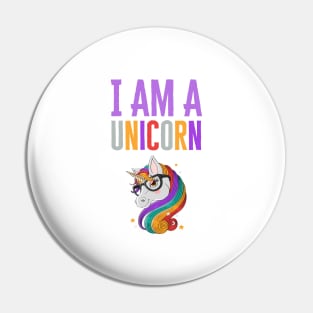 I Am A Unicorn Pin