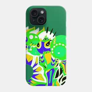 green lightning armored dogu ecopop Phone Case