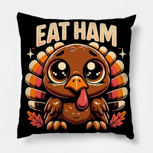 Whimsical Thanksgiving Turkey - Eat Ham Pillow