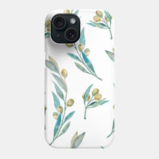 Olives pattern texture Phone Case