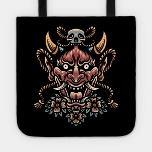 raging oni oriental tattoo Tote