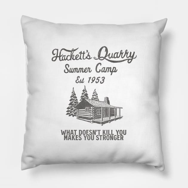 Hackett's Quarry Summer Camp Pillow by  TigerInSpace