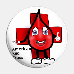 American Red Cross Blood Donors - safe life Pin