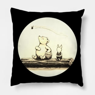 Bear | An adventure was going to happen | Vintage Pillow