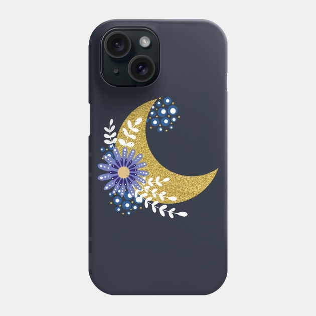 Gold harvest moon Phone Case by Home Cyn Home 
