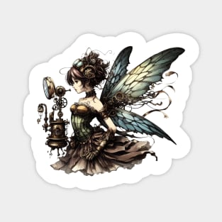 Gorgeous Steampunk Fairy Magnet