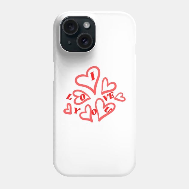 I love you Phone Case by mikfrance
