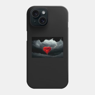 Broken Heart in the Clouds /  Broken Hearts Unwind Designs Phone Case