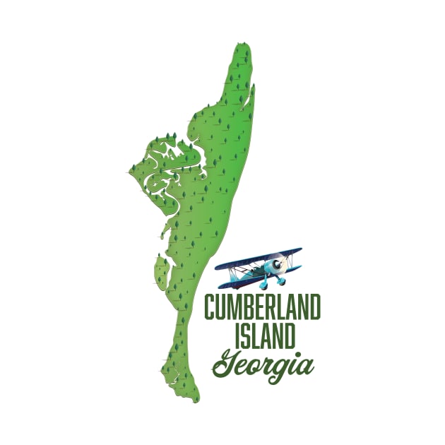 Cumberland island Georgia Map by nickemporium1