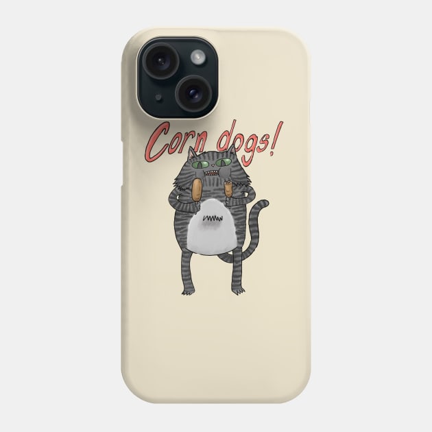 Corn Dogs! Phone Case by famousdinosaurs