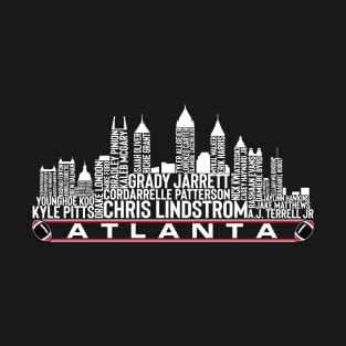 Atlanta Football Team 23 Player Roster, Atlanta City Skyline T-Shirt