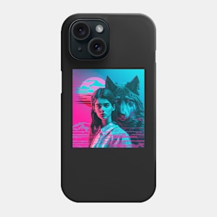 Girl and Wolf Phone Case