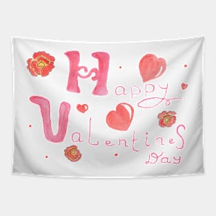 Happy Valentines Day. Nice design for a loved one. Tapestry