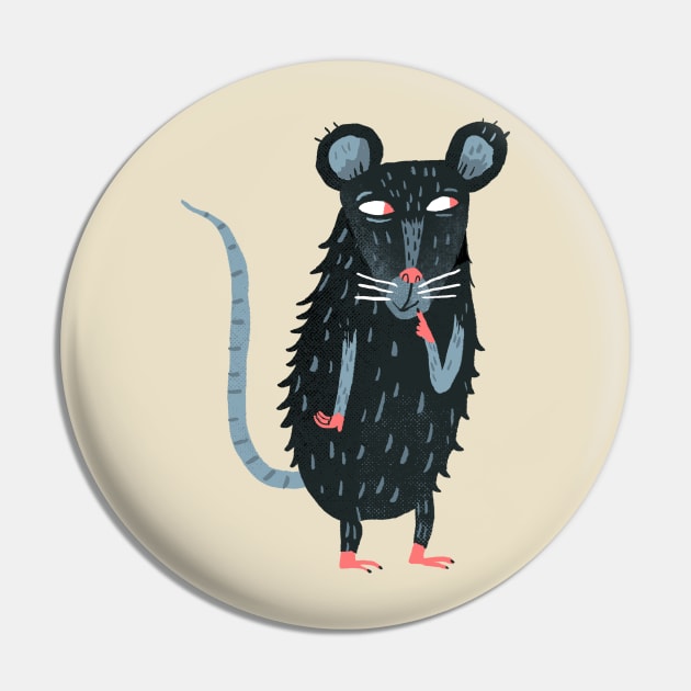 Shy Rat Pin by Purplace