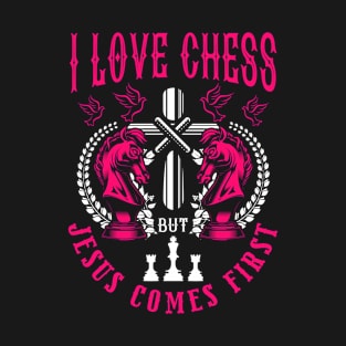 Chess Club Chess Merch Christian Jesus Chess T-Shirt