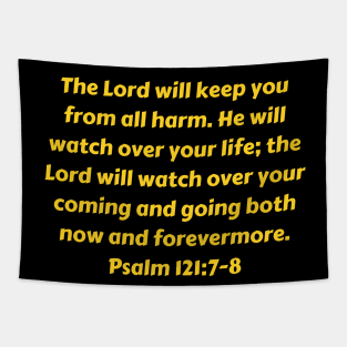 Bible Verse Psalm 121:7-8 Tapestry