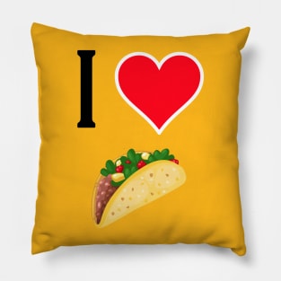 I Love Tacos Pillow