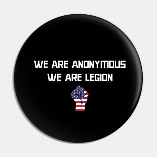 We are Anonymous - We are Legion Pin