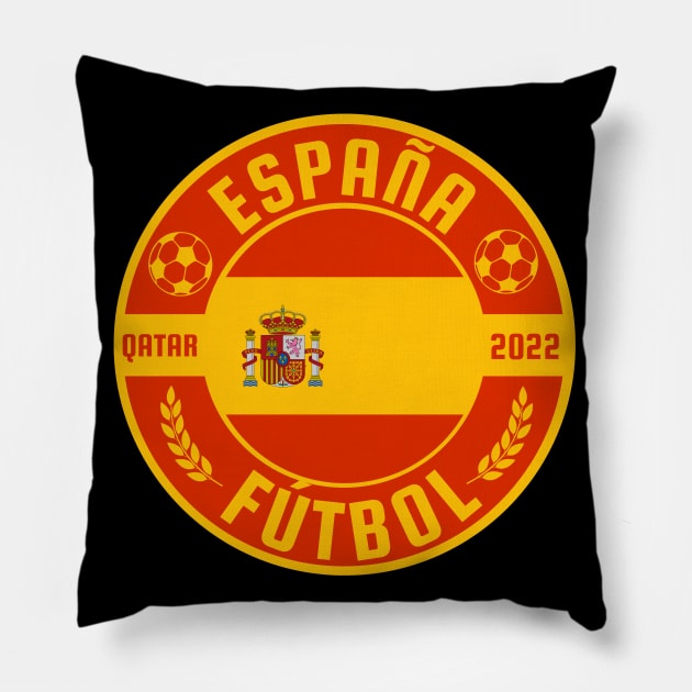 Espana Futbol Pillow by footballomatic