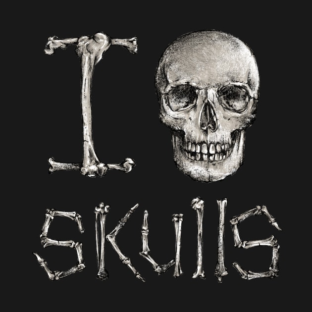 I love skulls by alan.maia