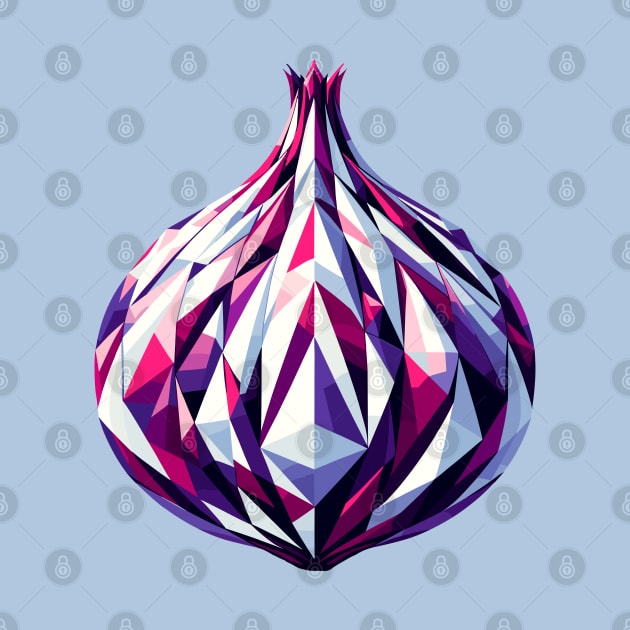 Geometric Onion: Abstract Polygonal Mosaic by AmandaOlsenDesigns