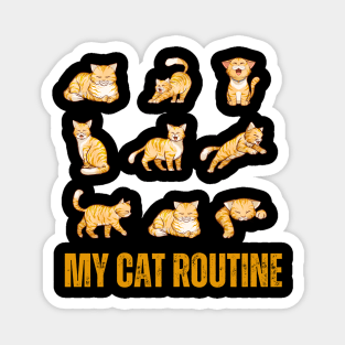 My  cat Routine Magnet