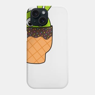 Cute Cactus Design #261: Beavers Tail Cactus In Ice Cream Cone Pot Phone Case