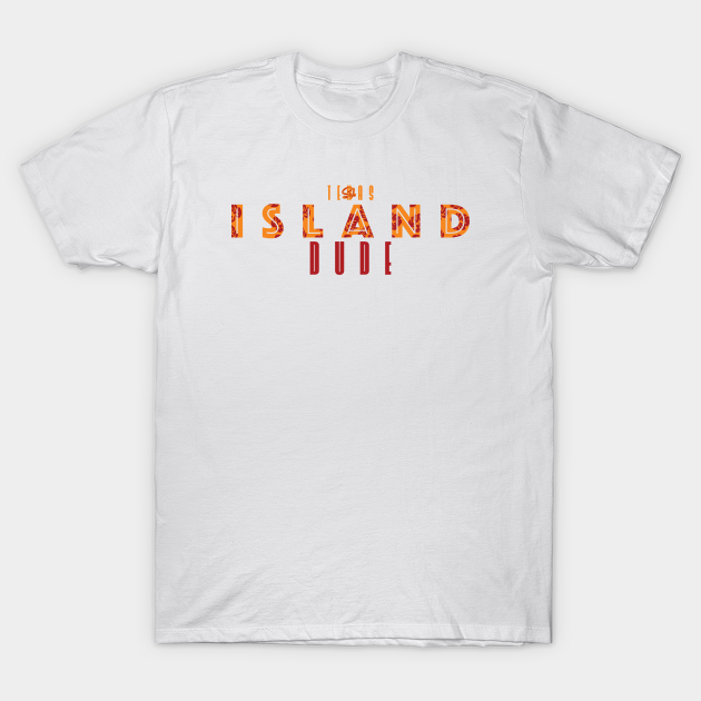 Discover Texas-Style Island Dude in light and dark orange - Island Dude - T-Shirt