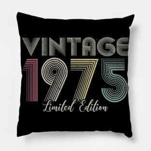 Vintage 1975 Limited Edition Men Women Birthday Pillow