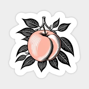Simplicity of Sweet Peach Magnet