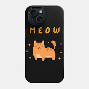 Retro 8-bit Cat Phone Case