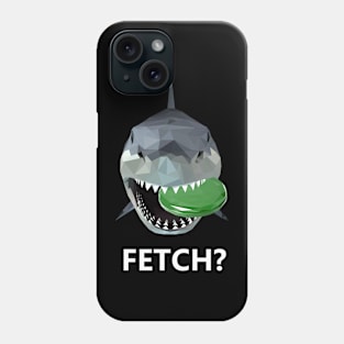 Shark with Frisbee - Fetch! Phone Case