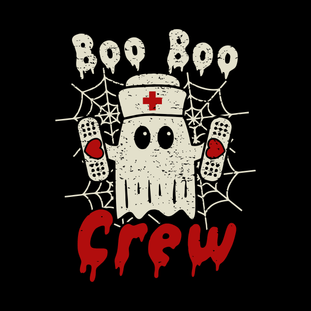 Boo Boo Crew // Cute Halloween Ghost Nurse by SLAG_Creative